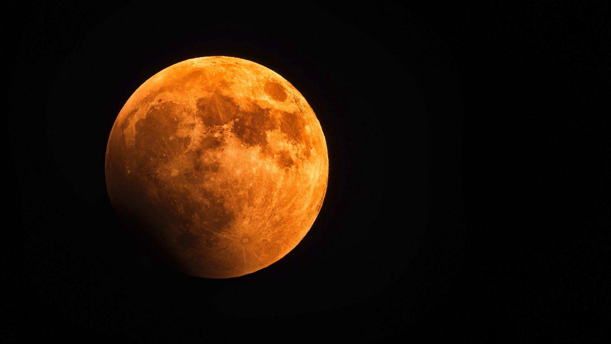 a blood red moon