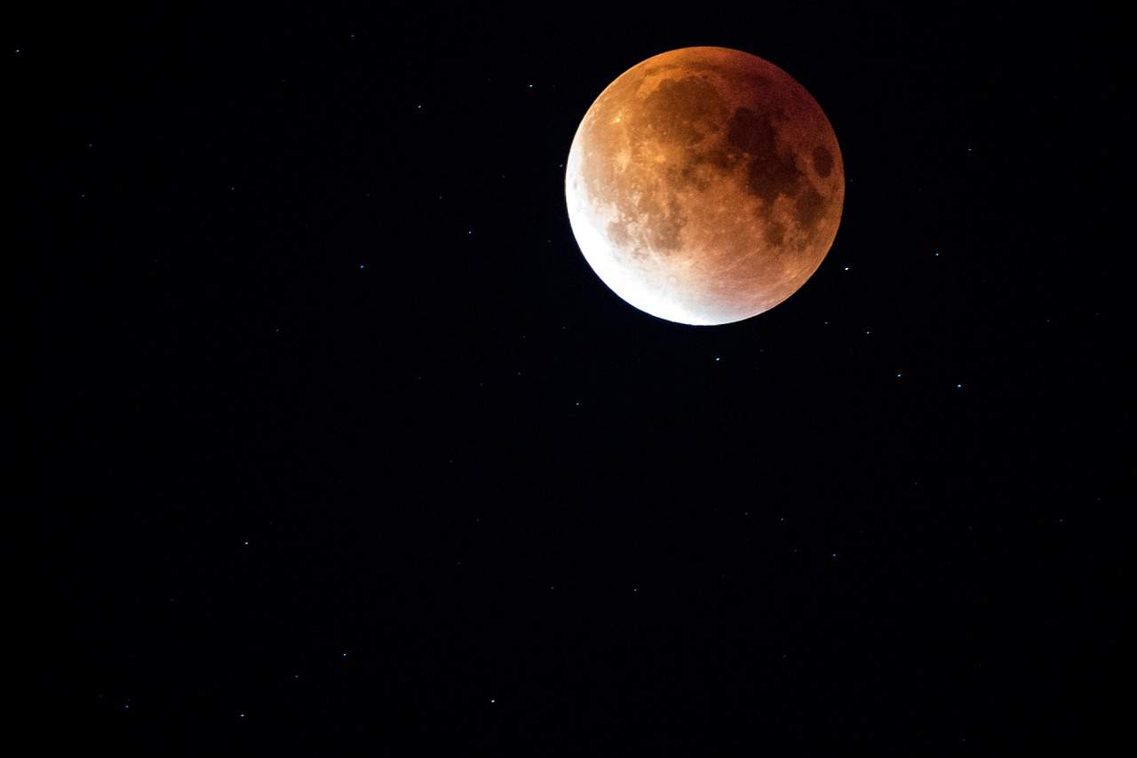 close up vision of the moon