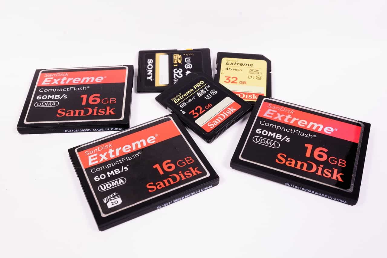 memory cards for slr camera