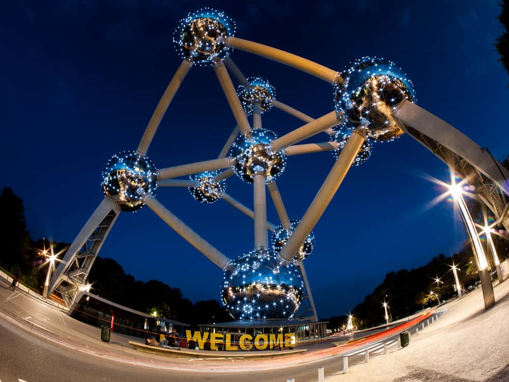 Atomium at night