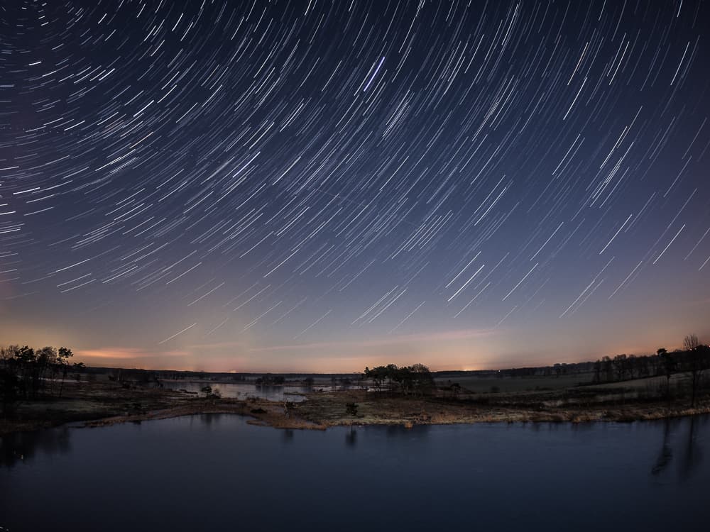 landscape star trail