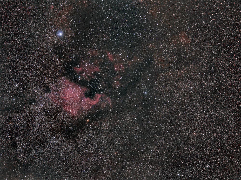 North America And Pelican Nebulae