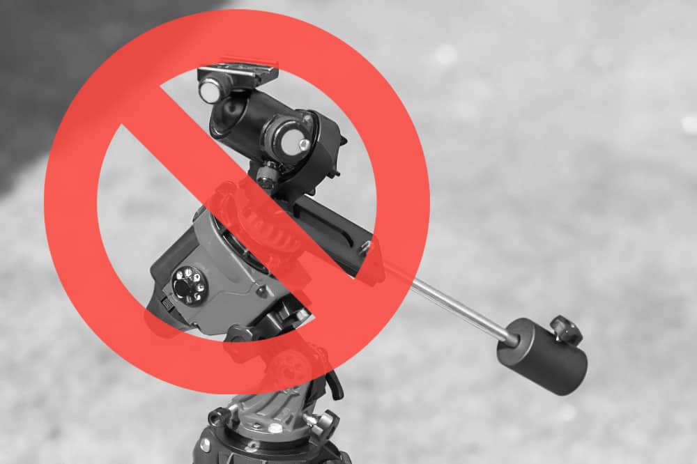 common mistakes beginners make is using a ball head