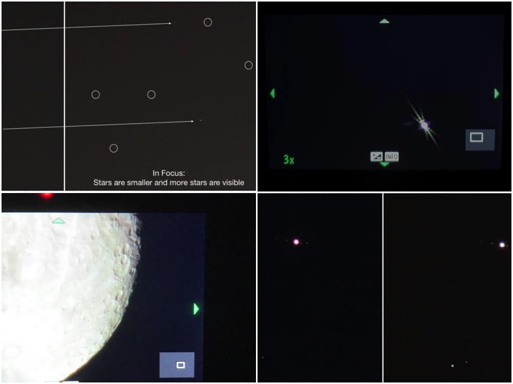 different ways and tale-telling signs to focus on the stars