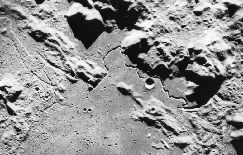 View of Hadley-Apennine area as photographed by Apollo 15