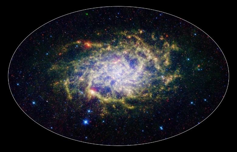 M33, also known as the Triangulum Galaxy, is a member of what known as our Local Group of galaxies.