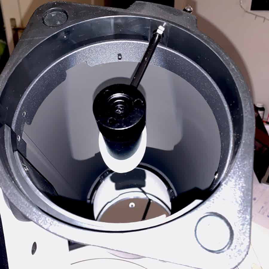 The support for the secondary mirror in my Sky-Watcher Heritage 130p causes a central obstruction