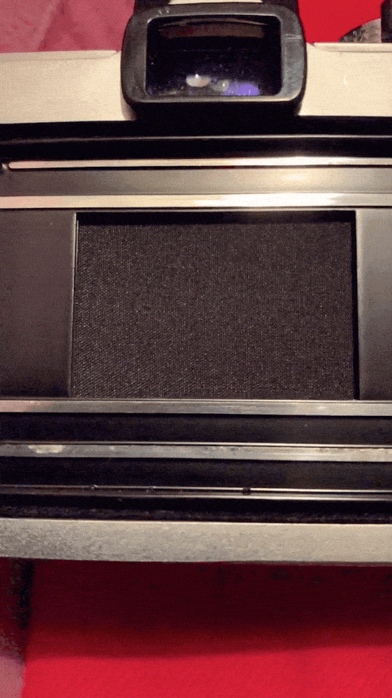 The gif shows the opening of the first curtain and the closing of the second curtain of my Olympus OM-1 mechanical shutter.
