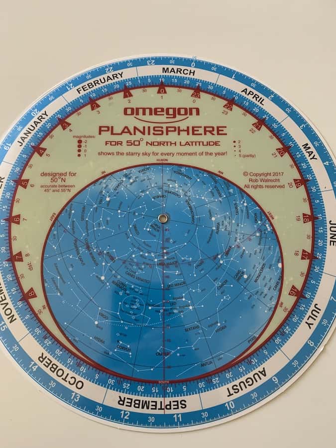 Rob Walrecht planisphere sold by Omegon